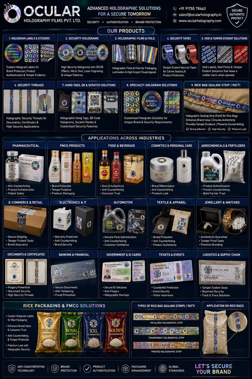 Ocular Holography Films Pvt Ltd - Hologram Labels and Packaging Solutions